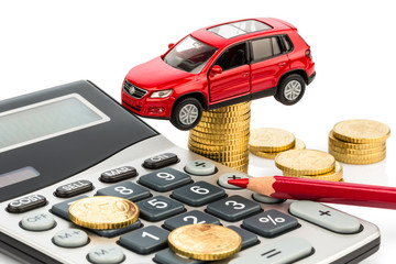 cost of the car. with calculator
