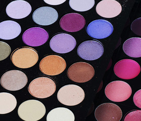 The palette eye shadow close up