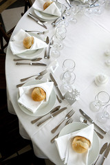 Banquet, mariage, restaurant, table, dîner, repas, fête