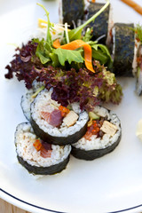 Maki, riz, algues, japon, japonais, cuisine, aliment, plat