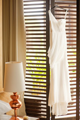 wedding dress waiting for the bride