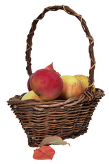 Basket with apples