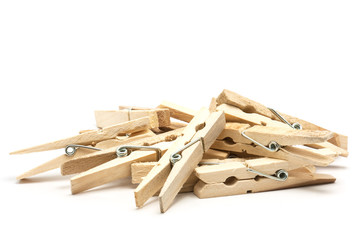 Clamp the wood,Clothespins to clip