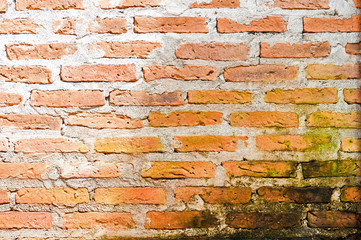 Detail of Gray-brown brick Wall