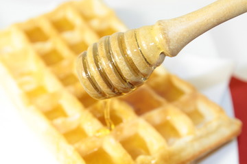 gaufre au miel