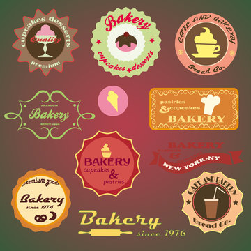 Bakery Design Elements Set - Isolated On Background