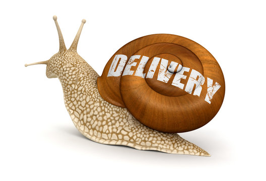 Delivery Snail (clipping path included)