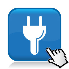 Obraz premium ELECTRIC PLUG ICON