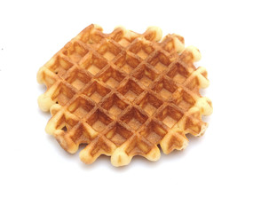 Waffle isolated on white