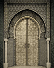 Fototapeta premium Starożytne drzwi, Maroko