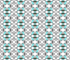 floral seamless vector background