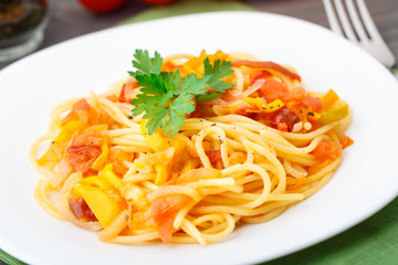 Pasta with vegetables