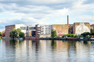 Kreuyberg, Berlin, view from Oberbaum bridge
