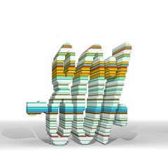 discount sign  with funny pattern <<<icon