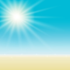 Obraz premium Summer Beach Vector Background