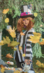 The girl in a suit Hatter