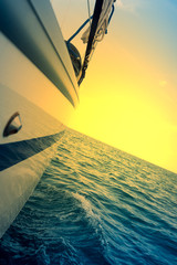 Sailing into the sunset
