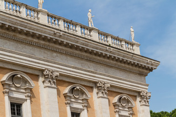 Campidoglio square (Piazza del Campidoglio) in Rome, Italy