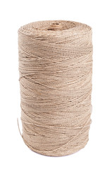 Rope coil isolated on white