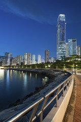 Obraz premium Hong Kong Harbor at night