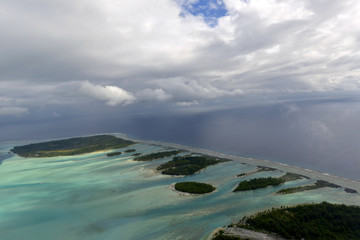 Aerial view on Bora Bora