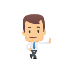 manager in various poses for use in advertising, presentations,