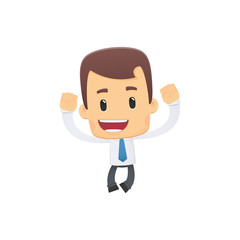 manager in various poses for use in advertising, presentations,