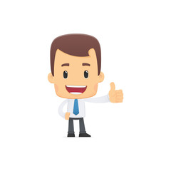 manager in various poses for use in advertising, presentations,