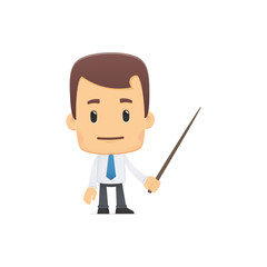 manager in various poses for use in advertising, presentations,