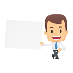 manager in various poses for use in advertising, presentations,