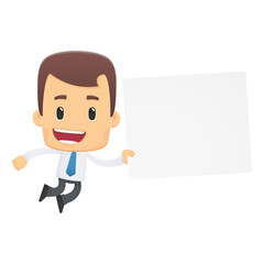 manager in various poses for use in advertising, presentations,