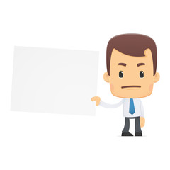 manager in various poses for use in advertising, presentations,