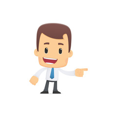 manager in various poses for use in advertising, presentations,