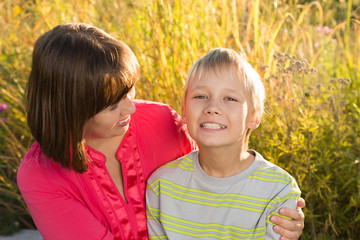 Fototapeta premium Mother and Son