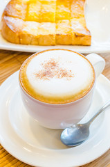 Hot cappuccino