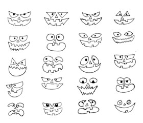 Happy Halloween theme and halloween background pumpkin ghost