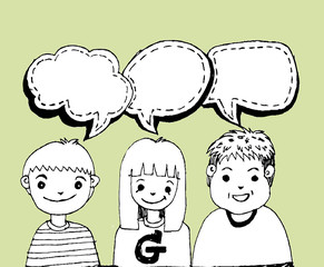 people icons dialog speech bubbles