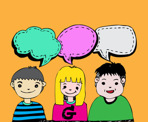 people icons dialog speech bubbles