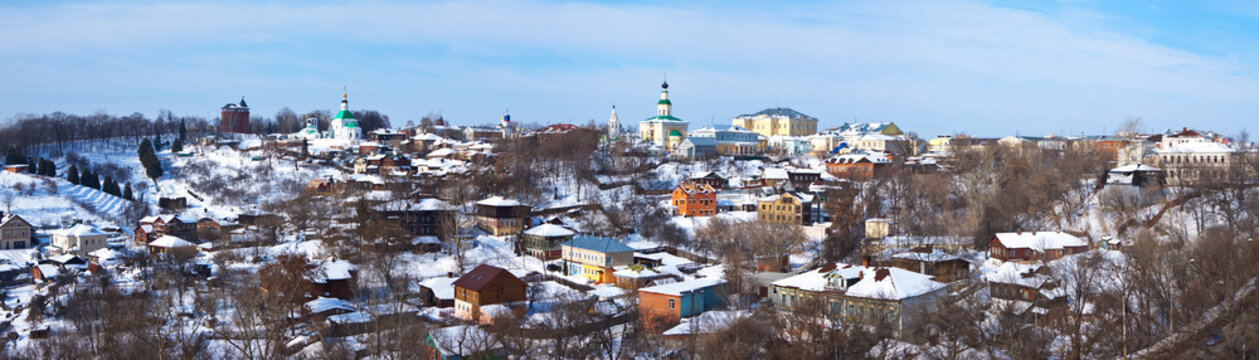 Panoramic view of historical district at Vladimir