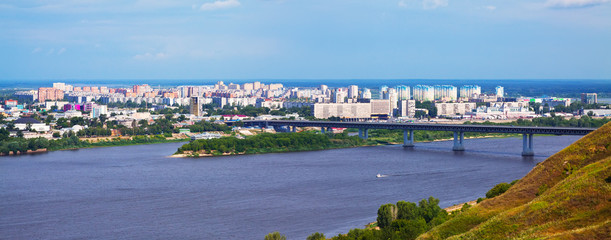 panoramic view of  residential district at Nizhny Novgorod