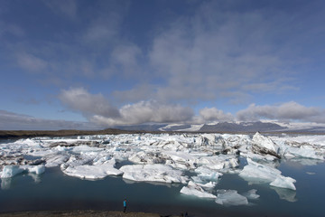 Fototapeta na wymiar Jökulsárlón laguna dei ghiacci Islanda