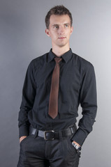 Fototapeta premium young handsome businessman
