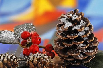 Stechpalme Tannenzapfen