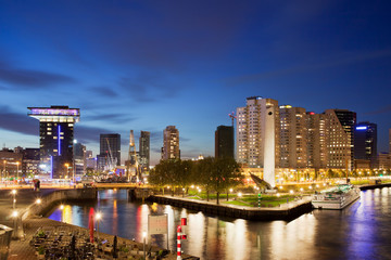 City of Rotterdam at Night