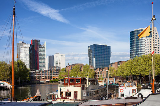 City of Rotterdam in Netherlands