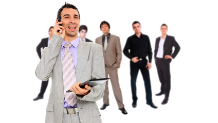 Fototapeta premium Business team isolated on white