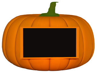 Pumpkin with frame 3d