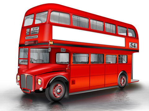Roter Doppelstockbus , London