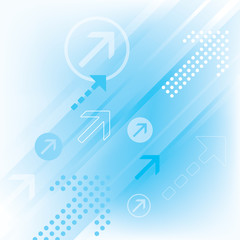 Blue Abstract Arrow Background