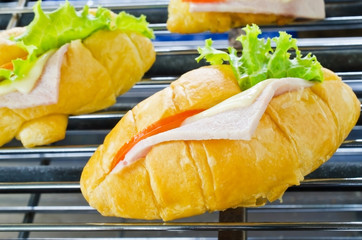 Ham and cheese croissant